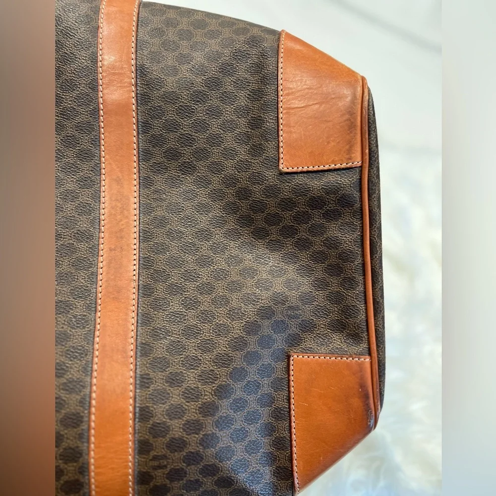 🔥Vintage Céline Macadam Travel Duffle – Pristine, Authenticated, Collector’s Gem - Picture 11 of 14